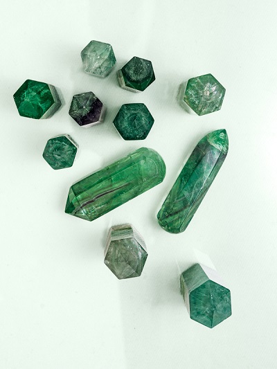 green jade crystal