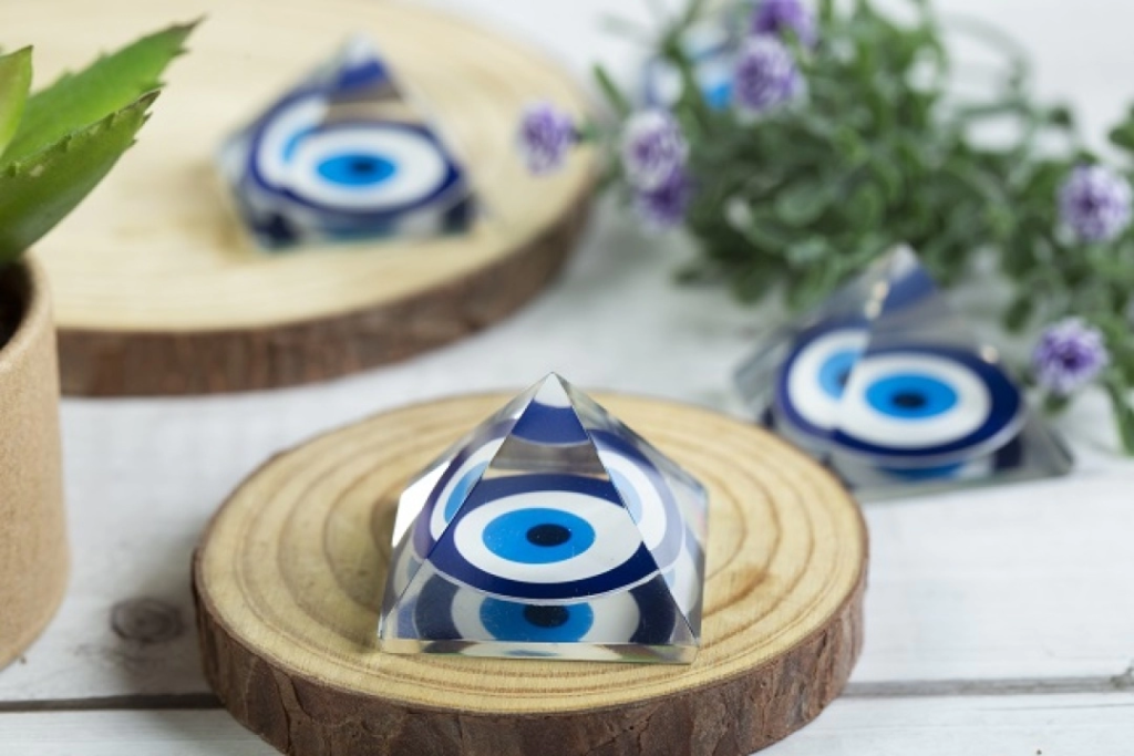 Evil Eye Feng Shui Pyramid