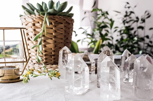 clear quartz crystal