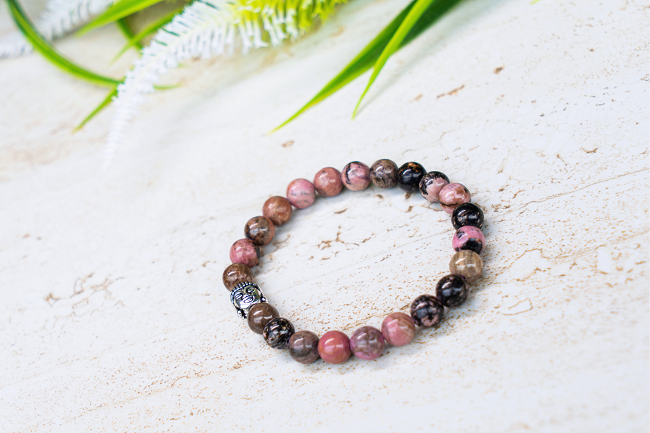 Confidence and Self Esteem Rhodonite Miracle Bracelet