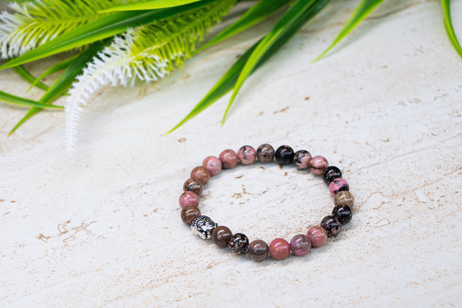 Confidence and Self Esteem Rhodonite Miracle Bracelet