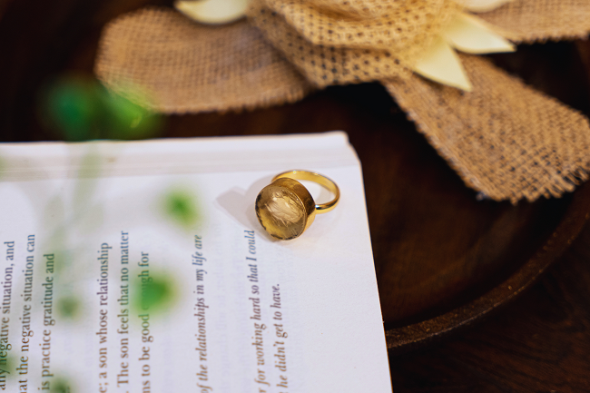 Wealth and will power Citrine Ring