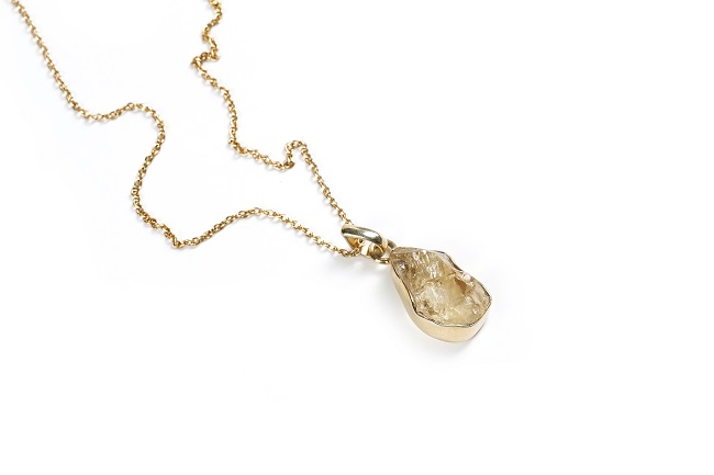 Citrine Pendant with chain
