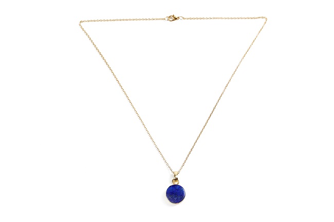 Lapis Lazuli Pendant With Chain