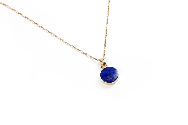 Lapis Lazuli Pendant With Chain