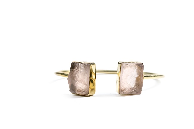 Rose Quartz Cuff Bracelet