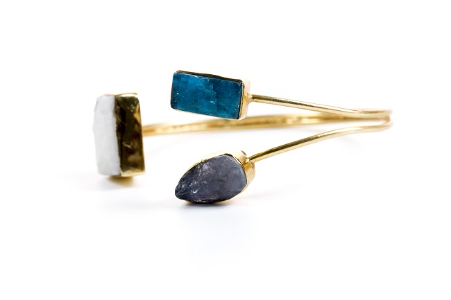 Rainbow Moonstone Cuff Bracelet