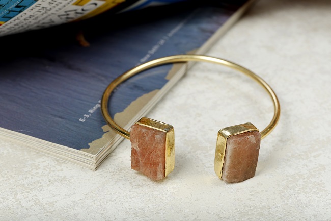 Sunstone Cuff Bracelet