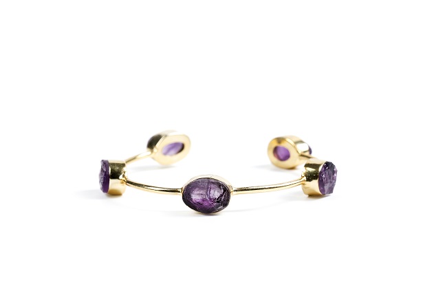 Amethyst Cuff Bracelet