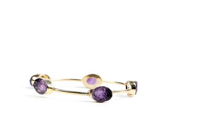 Amethyst Cuff Bracelet