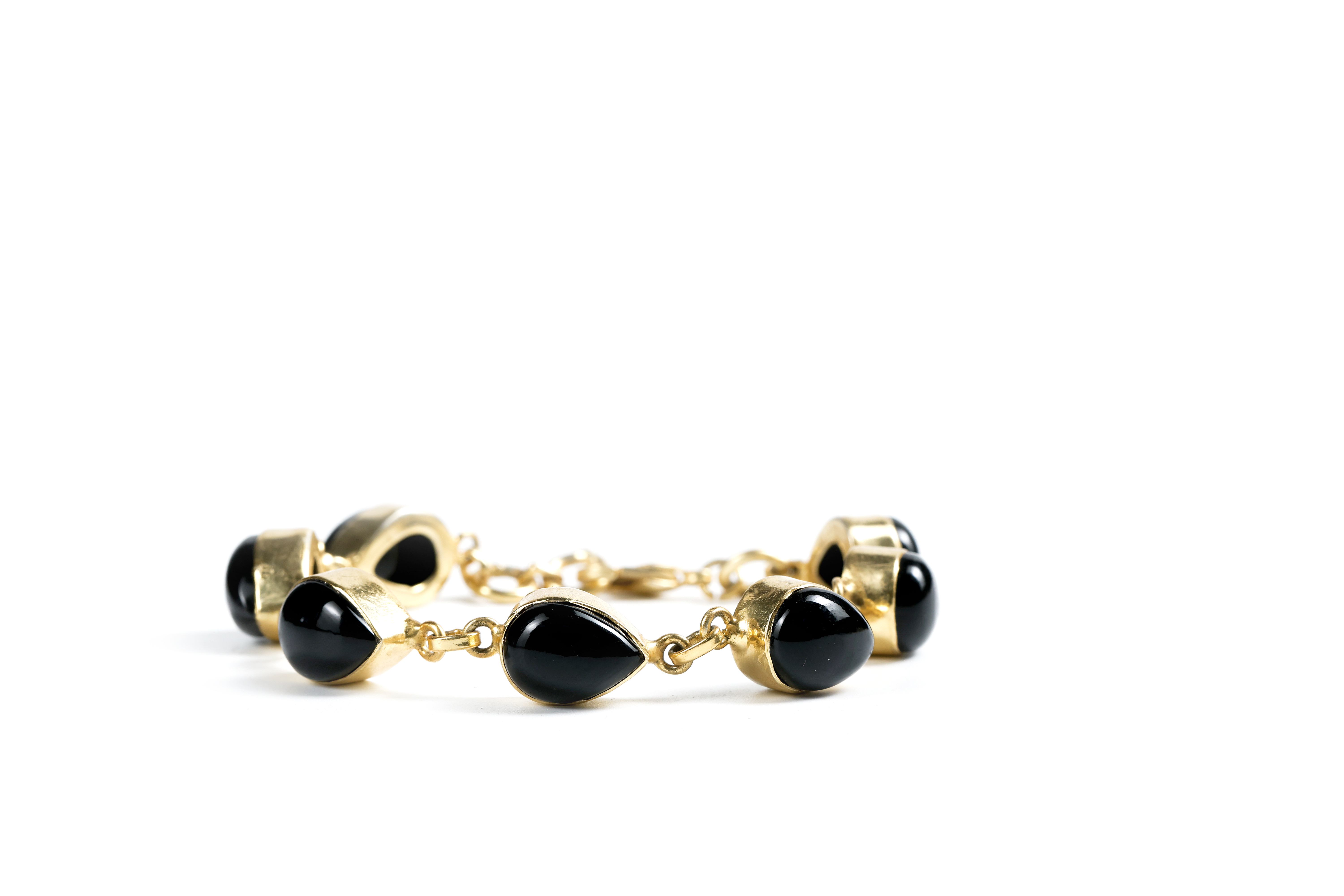 Black Onyx 7 Crystals Bracelet