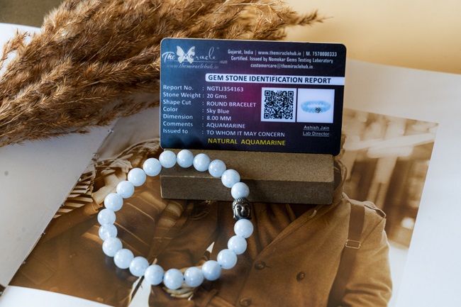 Stress Releasing Aquamarine Miracle Bracelet