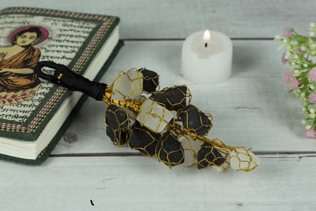 Black Tourmaline and Selenite Miracle Nazar Battu