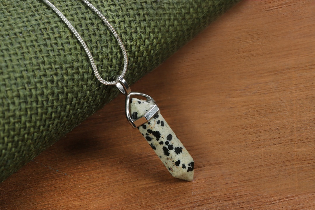 Dalmation Jasper Pencil Pendant