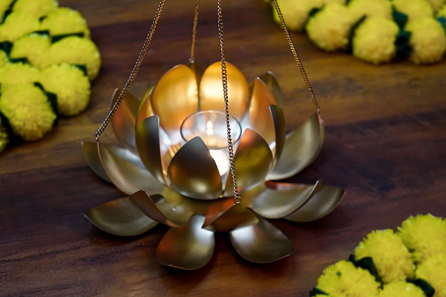 Lotus Flower Tealight Holder Big