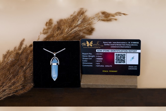 Opalite Pencil Pendant