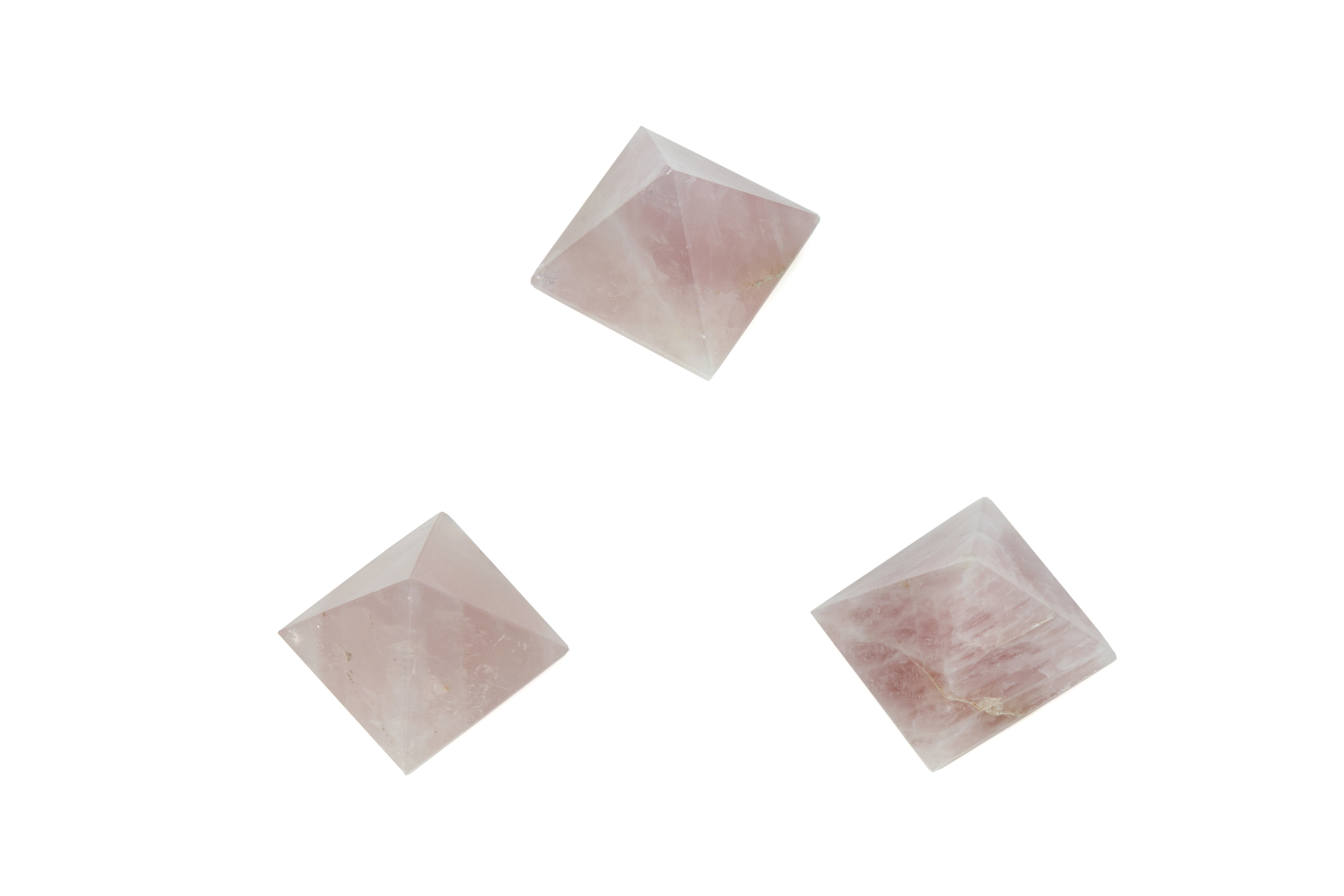 Angel Aura Rose Quartz Miracle Pyramid