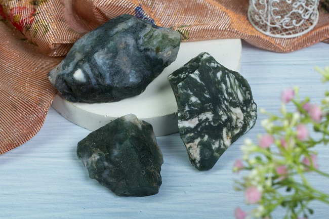 Rough Moss Agate