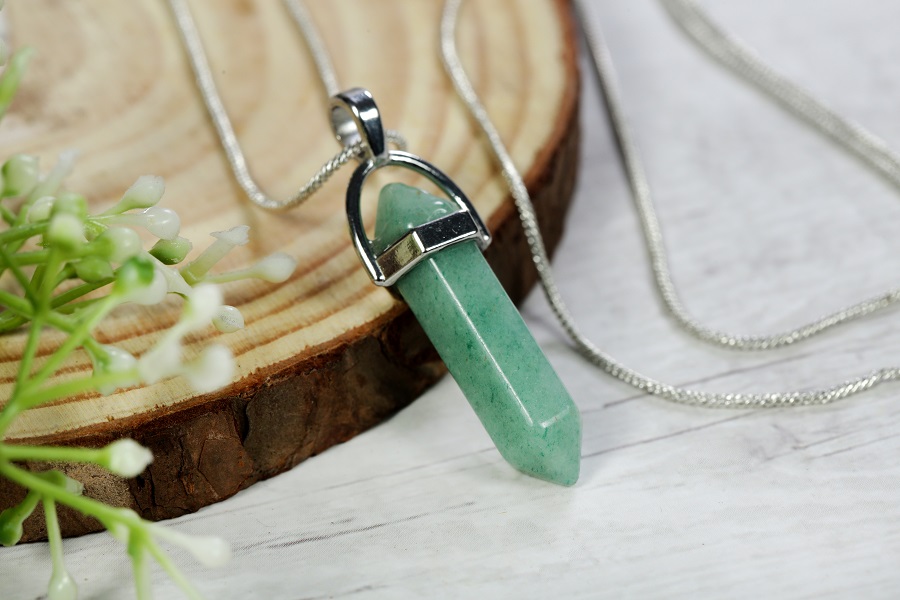 Green Aventurine Pencil Pendant