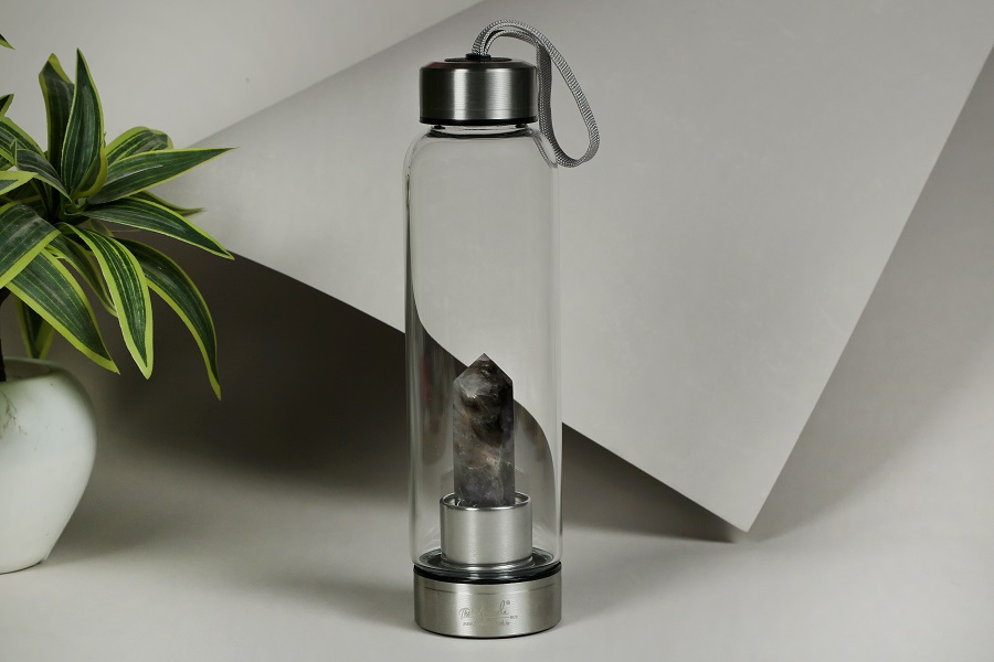 Rose Quartz Miracle Crystal Water Bottle