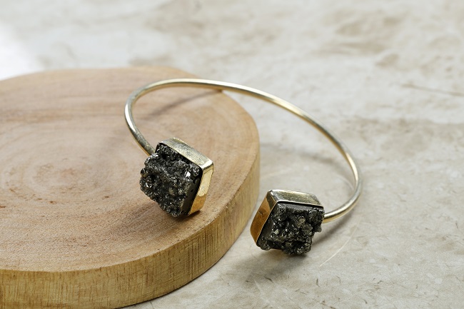 Pyrite Cuff Bracelet
