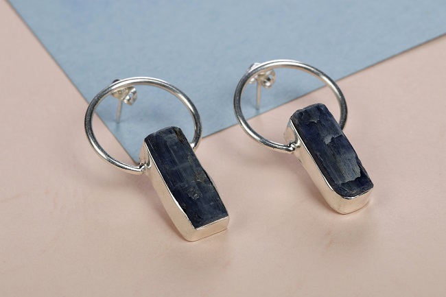 Blue Kyanite Earrings