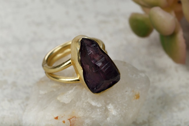 Natural Amethyst Ring