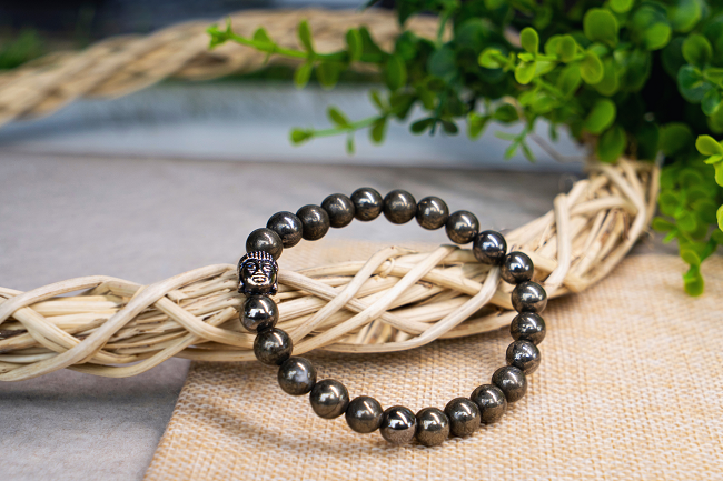 Wealth Attractor Pyrite Crystal Bracelet