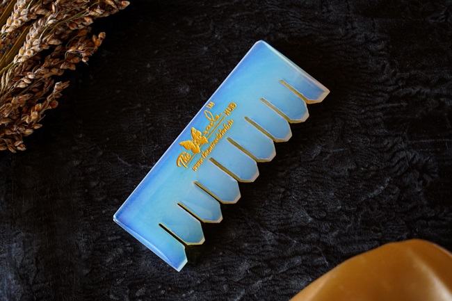 Opalite Miracle Crystal Hair Comb